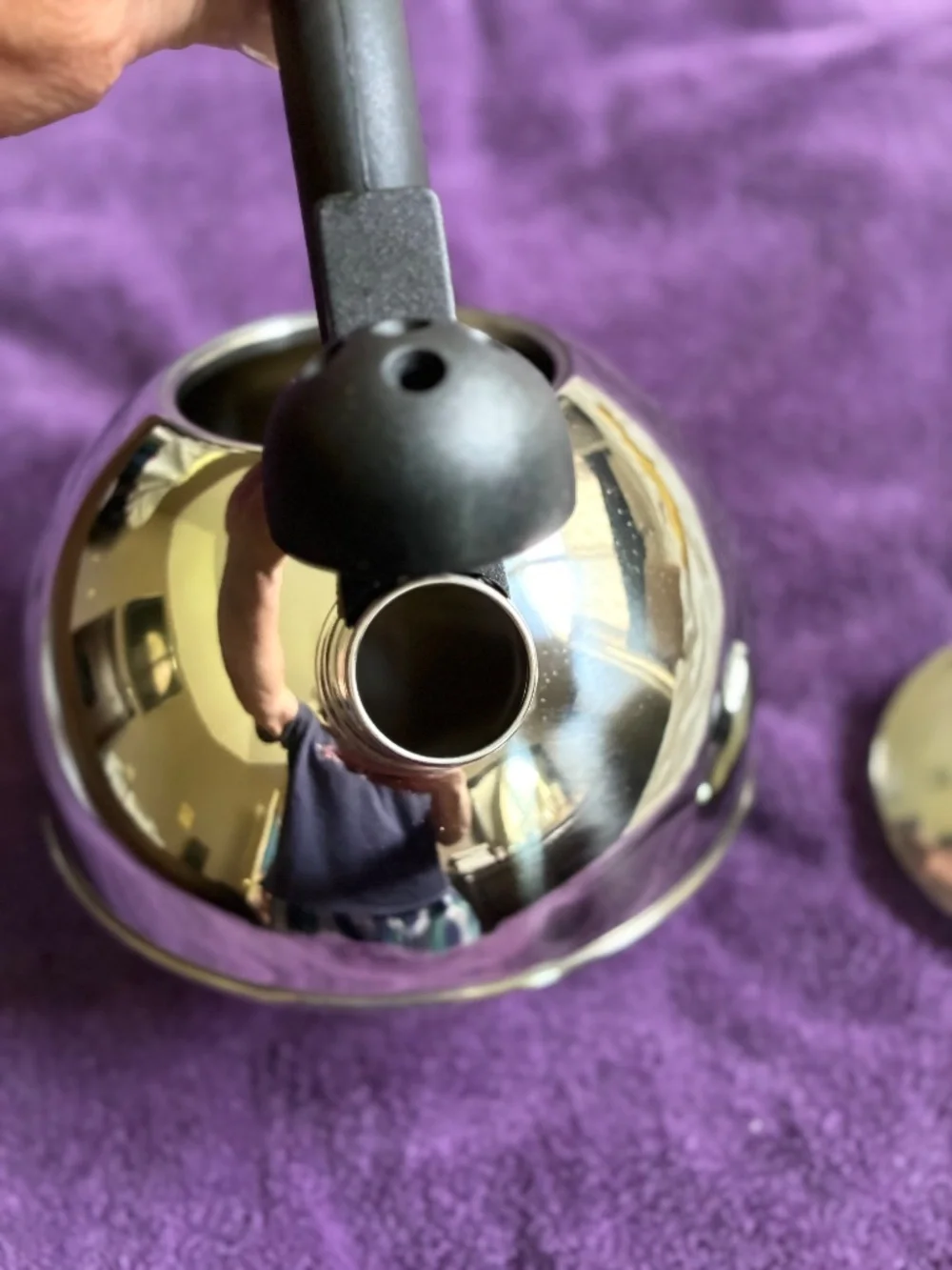 New in Box Stainless Steel 10 cup Whistling Tea Kettle